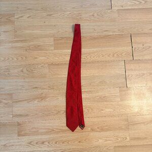 Donald J. Trump Red Silk Geometric Necktie